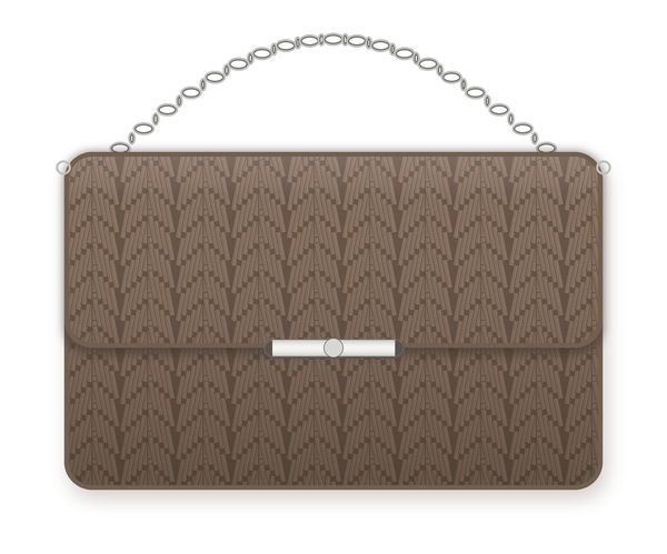 Bolso clutch terminado con cadena
